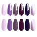 Vishine Gel Nail Polish Kit - 6 Colors Purple Series | Violet Lilac & Grape Nail Gel for DIY Home Manicure - Buy Online on GoSupps.com