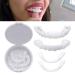 Snap-in teeth fake tooth smile toothed dentures teeth at the top and below comfort fit flex teeth broken braces teeth base white tooth beautiful decent and below