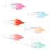 Vaguelly Lot de 6 Tubes de Gloss L vres Cr me Glac e Format Petit Flacons R utilisables L gers et tanches pour Maquillage Mobile Mat riau Solide Usage Voyage et Couleur Al atoire
