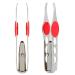 2pcs Tweezers with LED Lighting LED Eyebrow Tweezers Stainless Steel Eyebrow Tweezers Hair Removal Makeup Tools