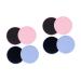 FRCOLOR 4 Pcs Makeup Brush Cleaning Eyeshadow Brush Cleaner Mat Keychain Comb Silicone Makeup Sponge Cosmetic 8x8cmx2pcs Assorted Colorx2pcs