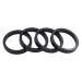 Pack of 6 Bicycle Headset Spacer Fit 1 1/8-Inch Stem for MTB BMX Mountain Road Bikes Cycling Black 4 PCS 5mm Height