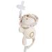 Samuliy plush pacifier holder pacifier holder soft toy removable plush toy and pacifier - more skin -friendly comfortable beautiful pacifier buddy for children's parties from 0 months