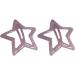 Shining Star Hair Clips Sweet Hollowed Star Snap Hair Clips Hair Clamps Barrettes for Girls Women Cute Headpieces Silver Five Pointed - Buy Online on GoSupps.com