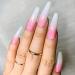 Coffin False Nails Long Fake Nails Ballerina Acrylic Press on Nails Gradient Stick on Nails 24pcs for Women and Girls (Color : Pink Size : H) - Buy Online on GoSupps.com