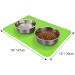 Joytale Silicone Non-Slip Dog & Cat Bowl Mat - Waterproof 47x30cm Green | Ideal for Pets International Shipping Available - Buy Online on GoSupps.com