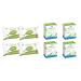 Organ (y) C moist intimate care cloths made of 100% certified organic cotton - 80 pieces & hygiene tie for daily use with folded wings made of 100% organic cotton - 40 bundle with hygiene binding
