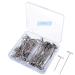 AMZMAMZ 150 pcs T-pins for Blocking Knitting  Modelling Wig Making and Crafts  Stainless Steel Nickel Plated with Storage Box (1.5inch 2 inch) 1.5inch   2 Inch