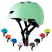 Bike Skateboard Helmet, Adjustable and Multi-Sport for Skate Scooter, 3 Sizes for Adult Youth Kids Toddler Mint Green Large