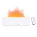 Airmpa aroma diffuser 250ml aroma diffuser with flames effect light with 7 color changes diffuser for essential oils humidifier can be used in the bedroom office yoga (white)