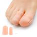 Bukihome 12 PCS Toe Protectors Silicone Toe Caps Toe Sleeve Protectors Prevent Pain Relief for Corns Blisters and Ingrown Toenails (4 Packs Large Size + 8 Packs Medium Size) Pink2