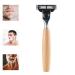 Premium Double Edge Security Razors with Wooden Handle | Portable & Reusable Shaving Tools for Men & Women - Shop Now! - Buy Online on GoSupps.com