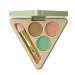 3 colors Fruit Face Concealer, Contouring Foundation Cream, Face Sculpting Contour Palette Makeup Highlighting Powder Palette