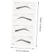 Mipcase 6 Pcs Ladies Suits Makeup Tools Eyebrow Sticker for Makeup Eyebrow Stickers Template Miss Disposable - Buy Online on GoSupps.com