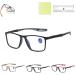 Endyniner Men's Sports Ultra-Light Anti-Blue Light Presbyopic Glasses-Sports Cycling Reading Glasses Dual Focus Anti Blue Light Reading Glasses Portable Cycling Glasses for Men 1.5 X Black Black
