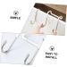 Hemoton 3pcs Wall Hangers for Clothes Cabinet Hook Over The Door Hanging Hooks Perforated Door Hat 7.5X6.5CM Silver - Buy Online on GoSupps.com