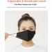 Washable Reusable Black Face Mask for Men Women Adults - Pack of 2 | Exercise & Outdoor Breathable Style-2 - Buy Online on GoSupps.com