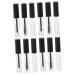Didiseaon 12 Pcs Eyeliner Eyelash Bottle Makeup Mascara Clear Lip Gloss Mascara Tube Bottles with Wand Plastic 1 g (Pack of 1) As Shownx2pcs