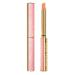 Thin Lipstick  Elegant Lipstick Tube  Magic Lip Cream  Changes Tone With Temperature  Long Lasting  Waterproof Lip Gloss  Vintage Lipstick  Pink Rose Relieve Design (1g) (Light Orange)