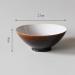Northern Europe Japanese Style Retro Ceramic Soup Bowl 8 Inch Fruit Salad Bowl Creative Household Round Ramen Bowl Tableware Kitchenware Onecolor - Buy Online on GoSupps.com