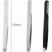SWYSGS Tweezers for eyebrows stainless steel eyebrow tweezers for eyebrows beard splinters and all types of hair black white silver - Buy Online on GoSupps.com