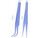 2 Piece Tweezers Stainless Steel Eyebrow Tweezers Anti-Static Sharp Lash Tweezers Classic Tweezer Straight and Curved Tip Tweezer Set for Craft Makeup Tools - Buy Online on GoSupps.com
