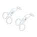 Sharplace 2 pieces Eye Cares Contact Linse Inserter contact lenses carrying aids Spread the eyelids outdoor activities eyelid stretching tools white