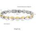 Magnetic Ankle Bracelets for Women - Pure Titanium Silver Fashion Anklet Jewelry 0029SW | International Shipping Available - Buy Online on GoSupps.com