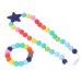 Food Grade Silicone Chew Necklace & Bracelet Set for Teething Babies - Colorful & Portable Teether Toys for Autism & Anxiety Relief - Buy Online on GoSupps.com