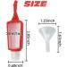 20PCS GXXMEI 30ml/1oz Travel Bottles Keychain Squeeze Clear Containers - 10 Bottles with Silicone Sleeve and 10 Funnels - Buy Online on GoSupps.com