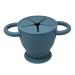 BraveJusticeKidsCo Collapsible Silicone Snack Cup | Blue Steel Snack Catcher for Toddler and Baby | Snack Attack II - Buy Online on GoSupps.com