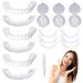 2 pairs of cosmetic veneers teeth false teeth for plug in the top and lower dentures themselves for men and women lighten the tooth and smile perfectly