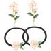 Beavorty 2 Sets hairpin girls hair band girls hair tie hair ties for girls gold hair clips for women floral hair barretes flower hair bands alloy women's side clip pear blossom - Buy Online on GoSupps.com