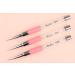 striping nail art brushes Nail Art Brushes 2 pcs Detail Nail Brushes Nail Art Liner Brushes Nail Art Design Painting Brush for DIY & Professional Use Detailer Brush Dotting Tool Clear Liner Brush - Buy Online on GoSupps.com