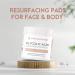 Glycolic Acid Resurfacing Pads for Face & Body - Smooth Skin Reduce Wrinkles Radiant Complexion | Shop Now - Buy Online on GoSupps.com
