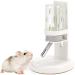 Marchul Hamster Water Bottle for Glass Tank No Drip Guinea Pig Water Bottle with Stand/Holder Adjustable Leak-Proof Small Animal Water Bottles for Hamsters (4oz White)