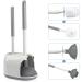 2-in-1 Toilet Plunger and Brush Set with Holder - Bathroom Cleaning Combo Caddy Stand - 1 Pc - Buy Online on GoSupps.com