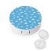 Blue Sky With Clouds Round Case For Contact Lens Kit Storage Box with Mirror Printed