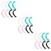 JECOMPRIS 12 pairs glasses holder buckle of facial cover I ask band buckle adjustable buckle ear adjustable hook rope ear cord hearing protection mask connect ear