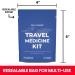 Travel Medicine Kit - 16 TSA-Approved Packets | Ibuprofen Bismol Antacids | Real Vitamins - Buy Online on GoSupps.com