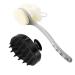 Upgrade Shower Back Scrubber with Bristle and Loofah & Hair Scalp Massager Shampoo Brush, Long Handle Back Body BrushShower Brush,Loofah Body Scrubber, Hair Scalp Scrubber Brush for Women,Men&Pet Gray