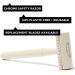 UpCircle Plastic-Free Safety Razor with Two Free Double Edge Blades - Metal Chrome + Plastic-Free - Superior Shave + Reduced Irritation - For Face + Body - Buy Online on GoSupps.com