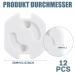 Child Safety Socket Covers - 12 Pack with Rotary Mechanism | Sockets Child Locking Fuse for Babies & Toddlers Protection - Buy Online on GoSupps.com