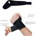 Sunerlory Adjustable Neoprene Shoulder Support Bandage for Dislocation - Black Orthosis for Left & Right Shoulder - Buy Online on GoSupps.com