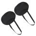 Healeved 1 Pair High Heels Forefoot Pad Foot Cushion Metatarsal Pads Women Metatarsal Foot Pads for Metatarsal Pads for Relaxing Foot Accessory Pads for Forefoot 18% Pneumatic Fiber Soft Black