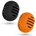 Fauxomor make-up sponge holder 2 pieces breathable silicone beauty blender travel bag for all sizes of make-up sponge sustainable portable cosmetics tool black+orange 1 piece (2-pack) C-black+orange