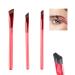 3Pcs 4D Hair Stroke Brow Stamp Brush, Multi Function Eyebrow Brush, 4D Hair Stroke Ultra-thin Brow Brush, Square Eyebrow Makeup Brush, Realistic Eyebrow Brush(Large, Medium and Small)