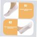 minkissy 1 Pair Silicone Boat Sock Silicone Moisturizing Socks Spa Socks Heel Sleeves Dance Socks Tendon Socks Spa Gel Socks Beach Sock Plantar Floor Socks Men and Women White Compression - Buy Online on GoSupps.com