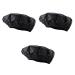 Angoily 3pcs Micro for Heated Steamer Gel Heat Microwavable Styling Black Durable Thermal mediumx3pcs Blackx3pcs