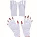 2 Pair UV Shield Gloves for UV Light Lamp Nail Dryer Anti UV Glove for Gel Manicures for LED/UV Women Sunscreen Gloves for UV Protection